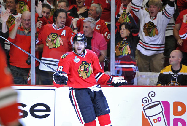 Patrick Kane gives Chicago all the offense it needs in Game 5 with two goals. (USATSI)