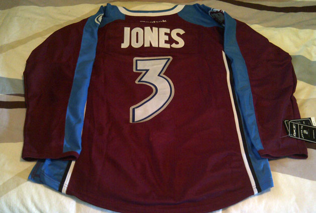 PHOTO: Seth Jones Avalanche jersey for sale on   