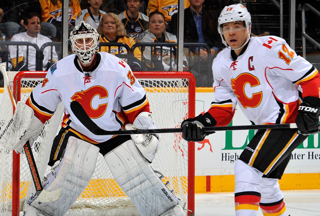 Kiprusoff and Iginla represent the more recent Calgary teams here. (Getty Images)