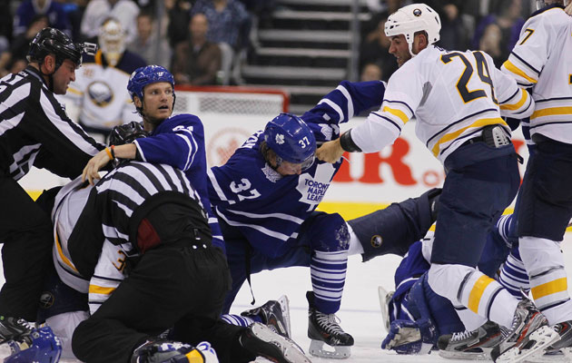 Things got a little out of hand in Toronto on Sunday. (USATSI)