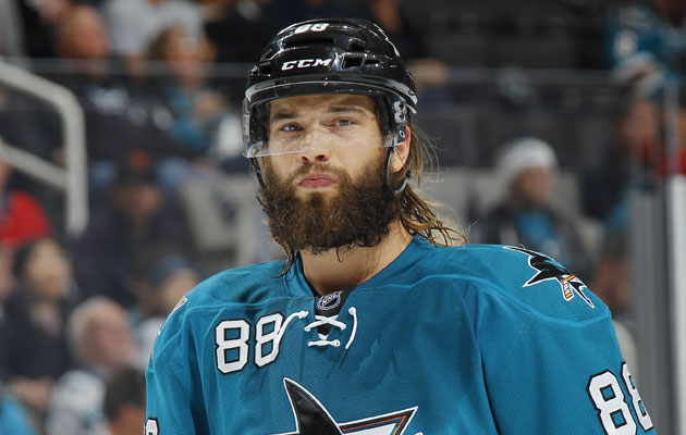 Brent Burns, the NHL's hairiest man, is now completely clean-shaven