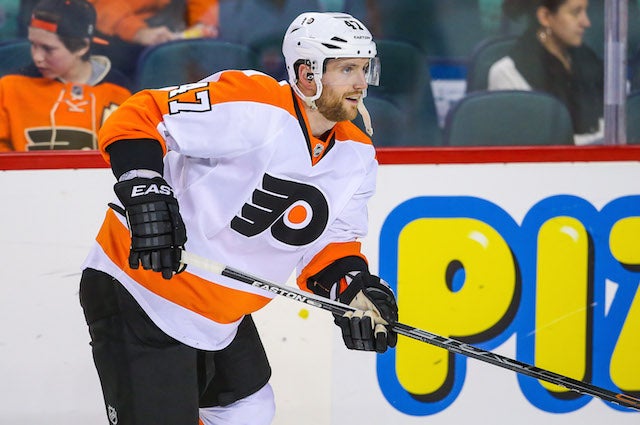 The Philadelphia Flyers placed defenseman Andrew MacDonald on waivers on Monday. (USATSI)