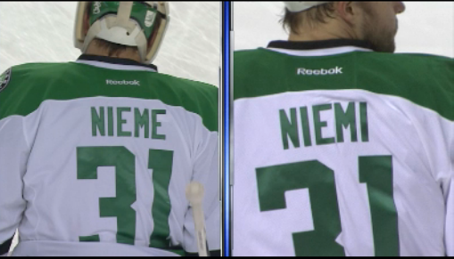 LOOK: The Stars misspelled Antti Niemi 