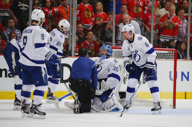 Ben Bishop's status for Game 5 is not yet known. (USATSI)