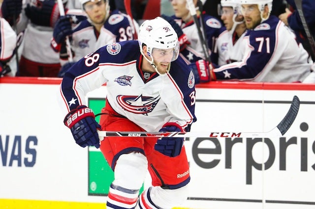 Columbus Blue Jackets forward Boone Jenner will be sidelined with a back injury. (USATSI)
