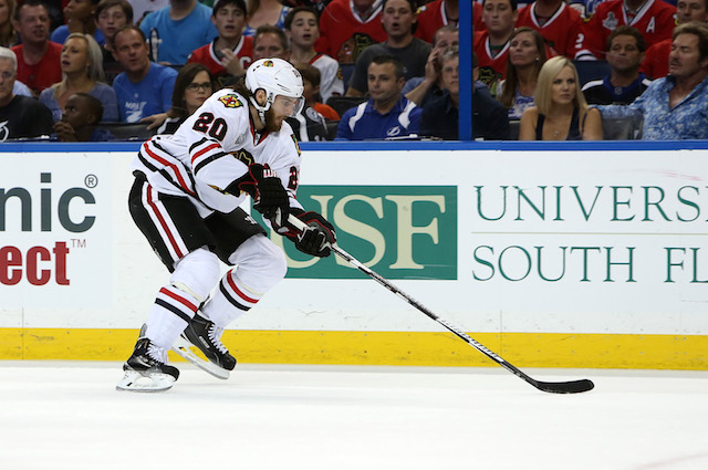 Brandon Saad has signed a six-year contract with the Columbus Blue Jackets. (USATSI)