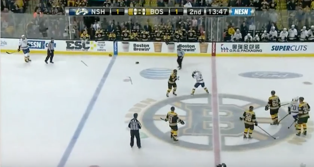 The Boston Bruins and Nashville Predators don't seem to like each other. (USATSI)