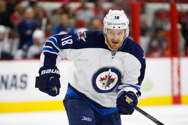 Bryan Little will miss the rest of the season for the Winnipeg Jets. (USATSI)