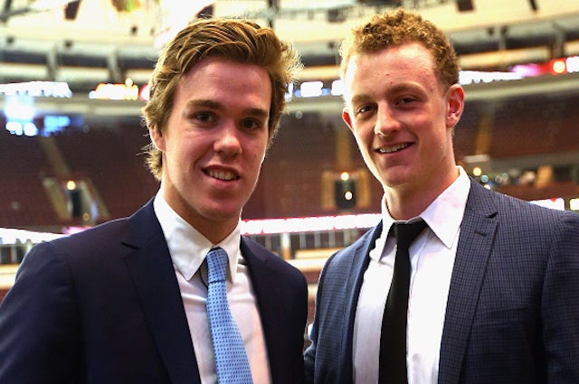 Connor McDavid and Jack Eichel could end up being the new faces of the NHL one day. (Getty Images)