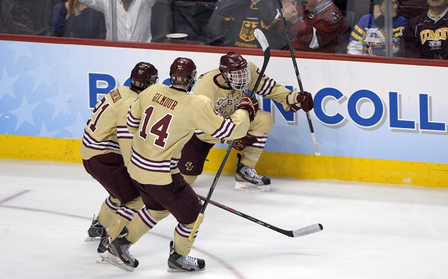 Boston College Beats Ferris State to Win Hockey Title - The New York Times