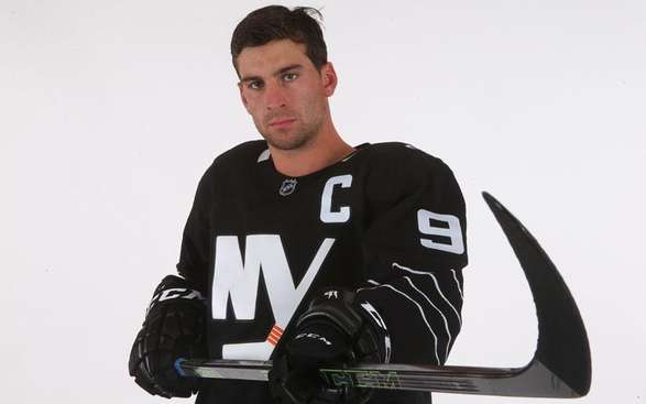 John Tavares models the New York Islanders' new third jersey. (New York Islanders)