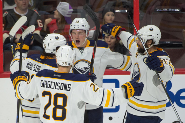 Jack Eichel's breakout performance has him back in the rookie of the year conversation. (USATSI)