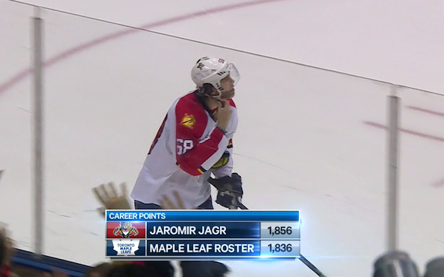 So, Jaromir Jagr's been around for a while. (Sportsnet)