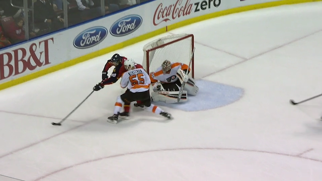 Nick Schultz did not win this matchup with Jaromir Jagr. (FS Panthers)