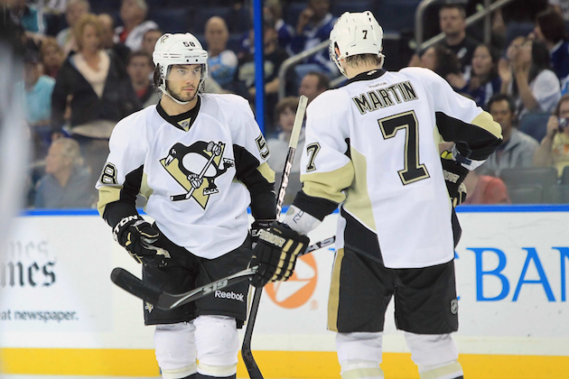 The Pittsburgh Penguins need Kris Letang and Paul Martin to be healthy if they're going to make a run at the Stanley Cup. (USATSI)