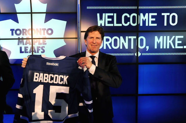 Mike Babcock has his work cut out for him in Toronto. (USATSI)
