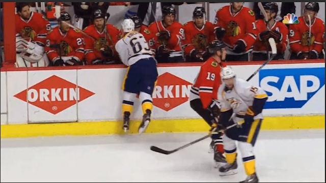 Watch Predators Mike Ribeiro Punches Andrew Shaw On Bench