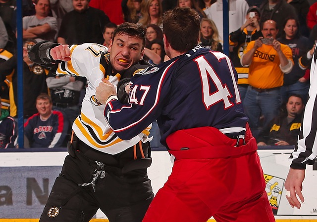 Milan Lucic connects in fight rematch with Dalton Prout - The