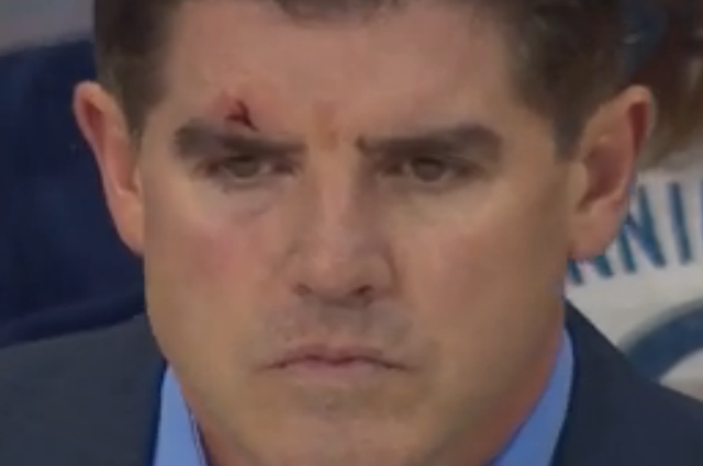 Coaches can get hurt, too.
