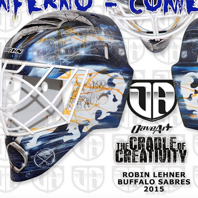 NHL Goalie Sports Foo Fighters Mask to Honor Father's Fave Band