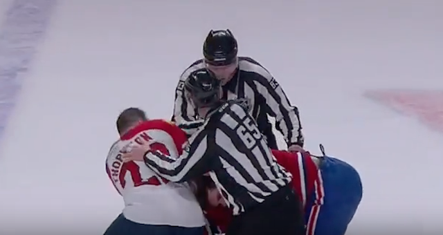 Shawn Thornton wanted to keep fighting. (YouTube)