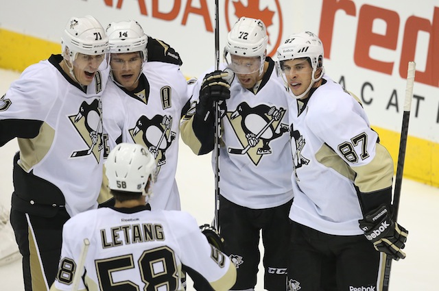 Sidney Crosby is contributing to almost all of the goals for the Pittsburgh Penguins. (USATSI)