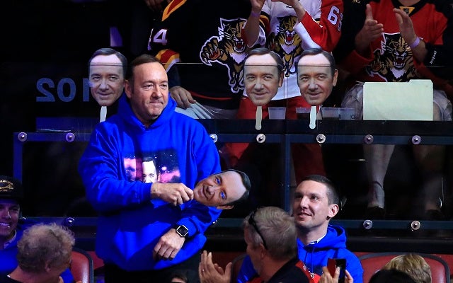 Kevin Spacey took the Panthers' Spacey in Space phenomenon to another level. (USATSI)