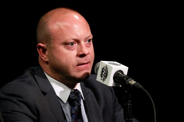 Stan Bowman, GM of the Blackhawks, was rewarded with a new contract. (USATSI)