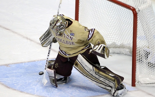 Boston College's Thatcher Demko is one of the nation's top goalies. (USATSI)