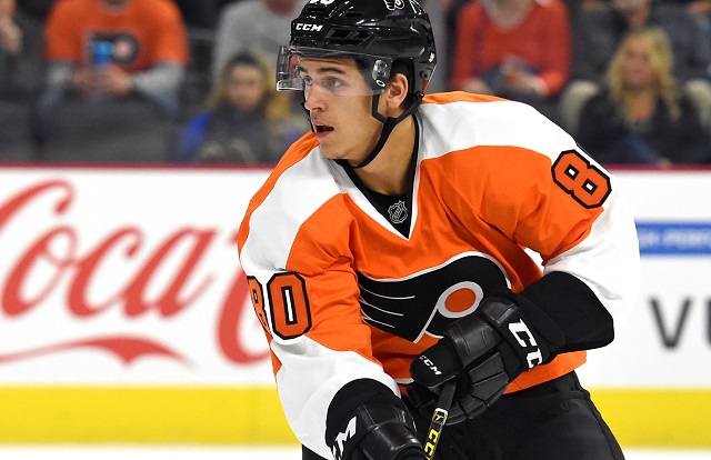 WATCH: Flyers pick Travis Konecny dishes insane behind-the-back assist ...