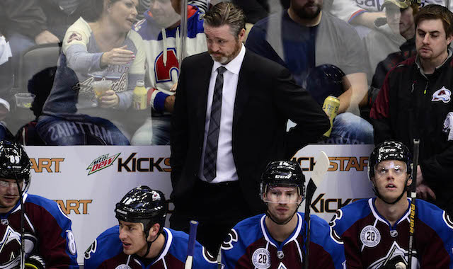 Patrick Roy and the Colorado Avalanche will miss the playoffs this season. (USATSI)