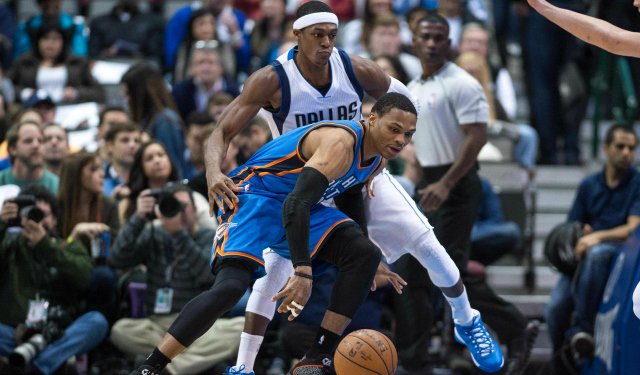 Rajon Rondo is accepting the challenge defensively in Dallas.  (USATSI)