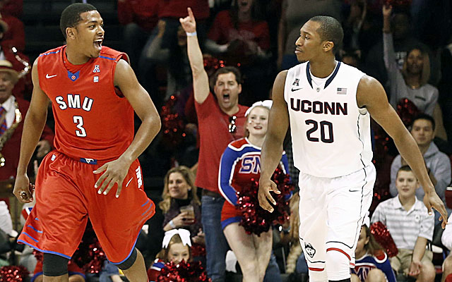 UConn lost consecutive games at Houston and SMU and dropped off most ballots, but not all. (USATSI)