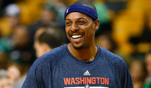 Paul Pierce is a jokester.  (USATSI)
