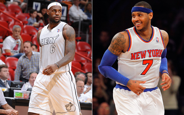 Lebron hot sale and melo