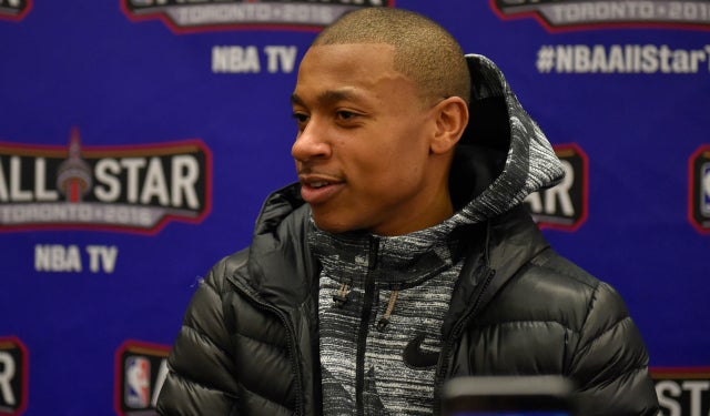 Isaiah Thomas couldn't be happier to be here.  (USATSI)