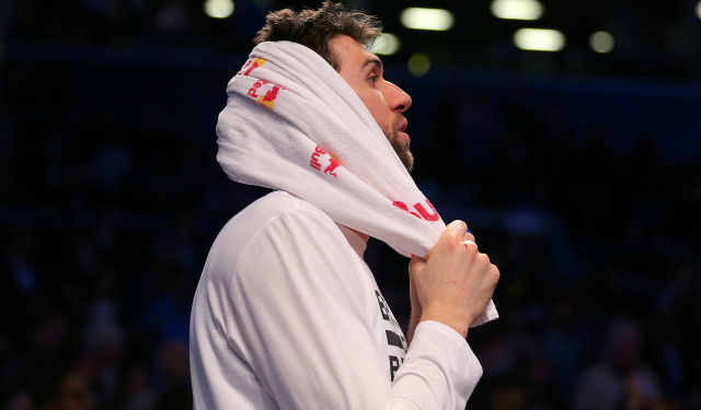 Andrea Bargnani is on the outs with the Nets.  (USATSI)