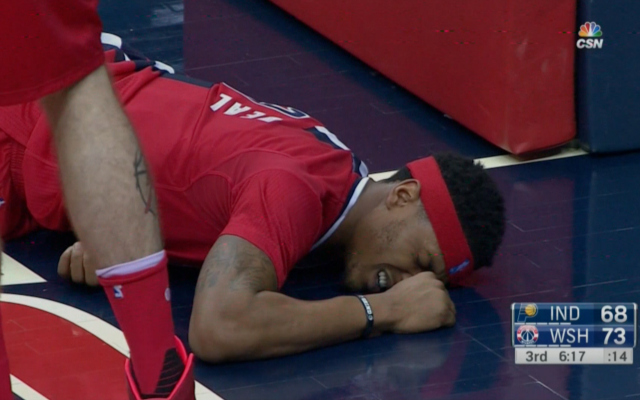 WATCH: Wizards' Bradley Beal Suffers Sprained Pelvis - CBSSports.com