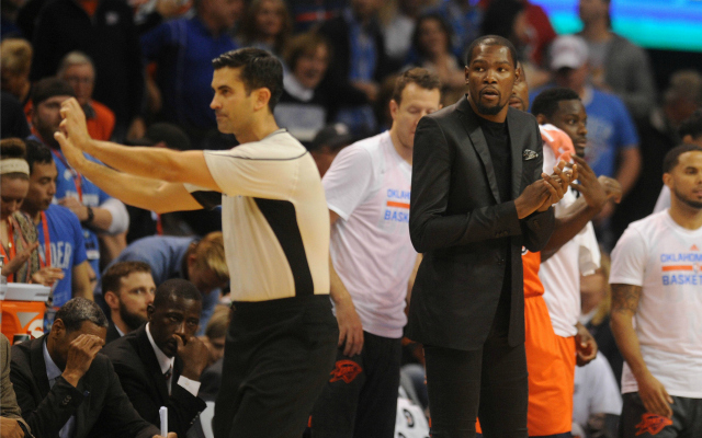 It's been a long time since Durant faced the Celtics. What about playing for them? (USATSI)