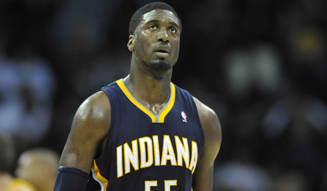 Hibbert and the Pacers are clearly frustrated with recent play. (USATSI)
