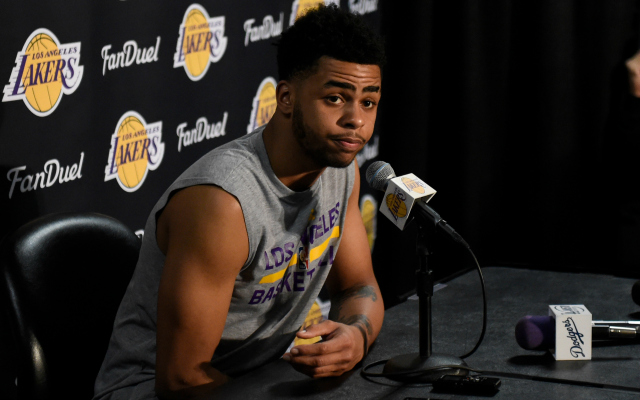 Lakers rookie D'Angelo Russell apologized for secretly recording a teammate. (USATSI)