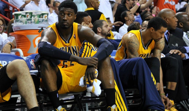 Roy Hibbert might be moving to the bench.  (USATSI)