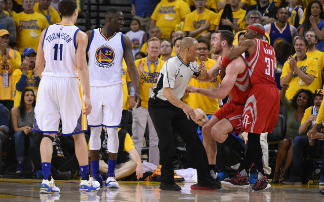 The Warriors and Rockets don't exactly love each other. (USATSI)