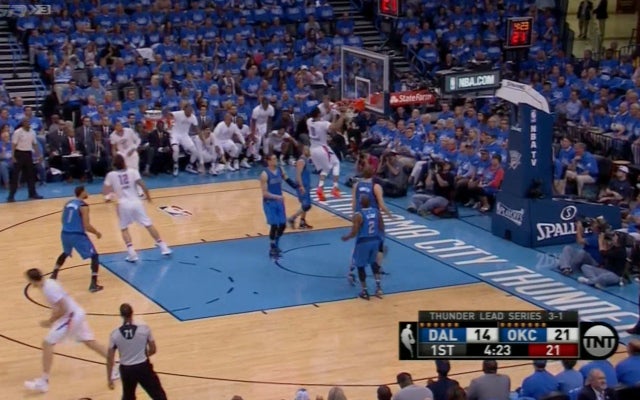 Russell Westbrook only dunks hard.  (USATSI)