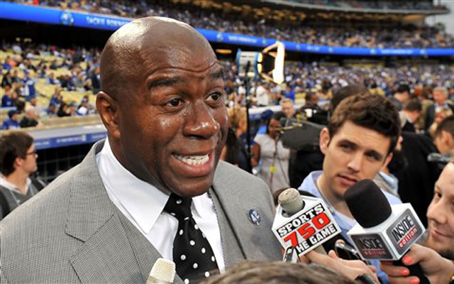 Magic Johnson is not impressed with the direction of the Lakers.  (USATSI)