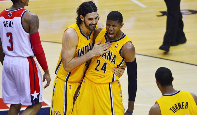 George's 3-point shooting has lifted the Pacers this round. (USATSI)