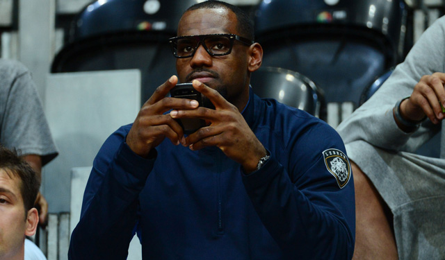 Is LeBron getting hacked or is he getting social? (USATSI)