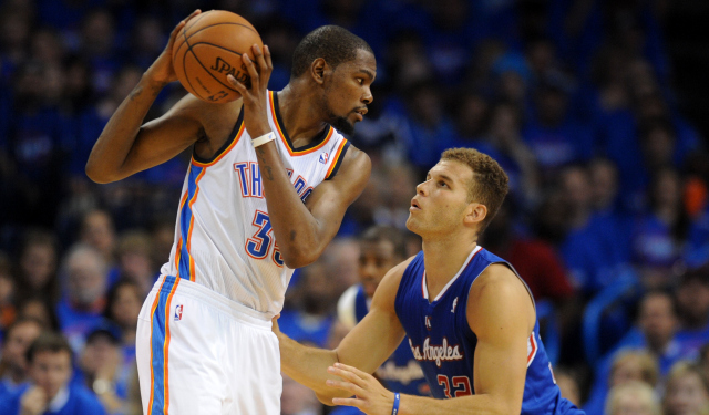 Durant should play lots of power forward against the Spurs.