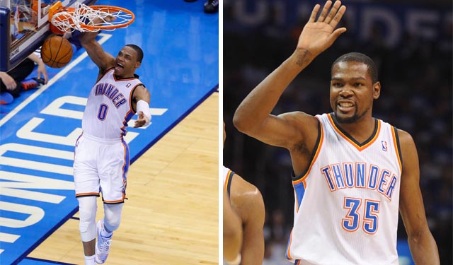 Westbrook and Durant are simply too overwhelming for the Spurs. (USATSI)