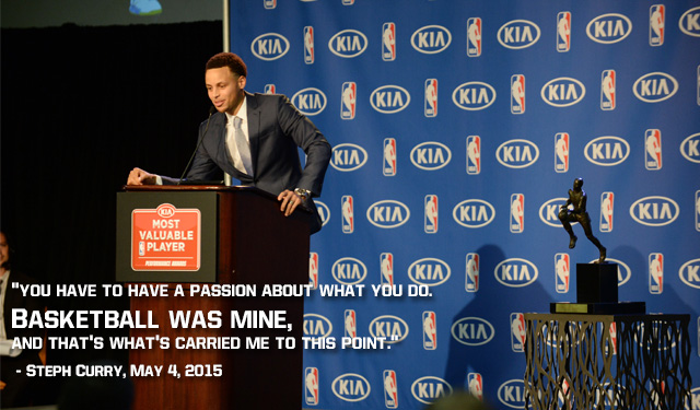 Curry's MVP award was the culmination of a lot of work. (Getty)